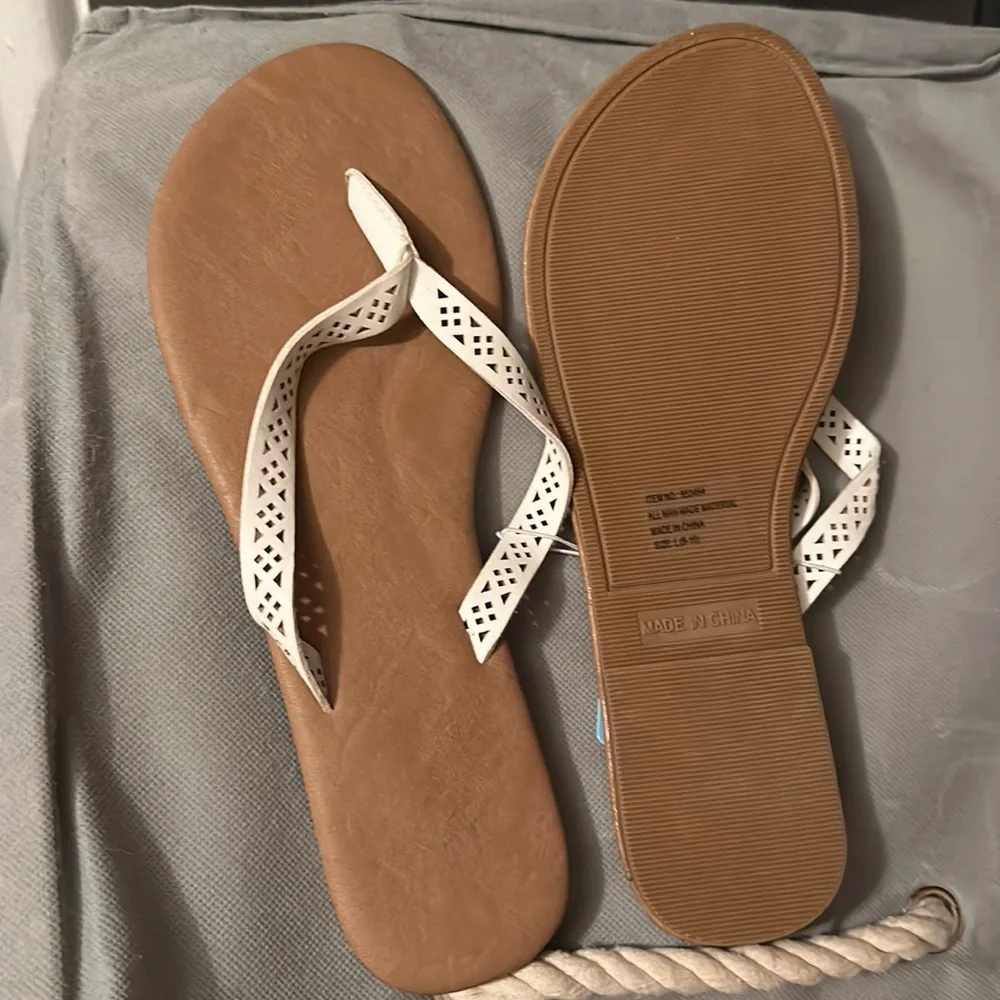 Women laser cut sandals